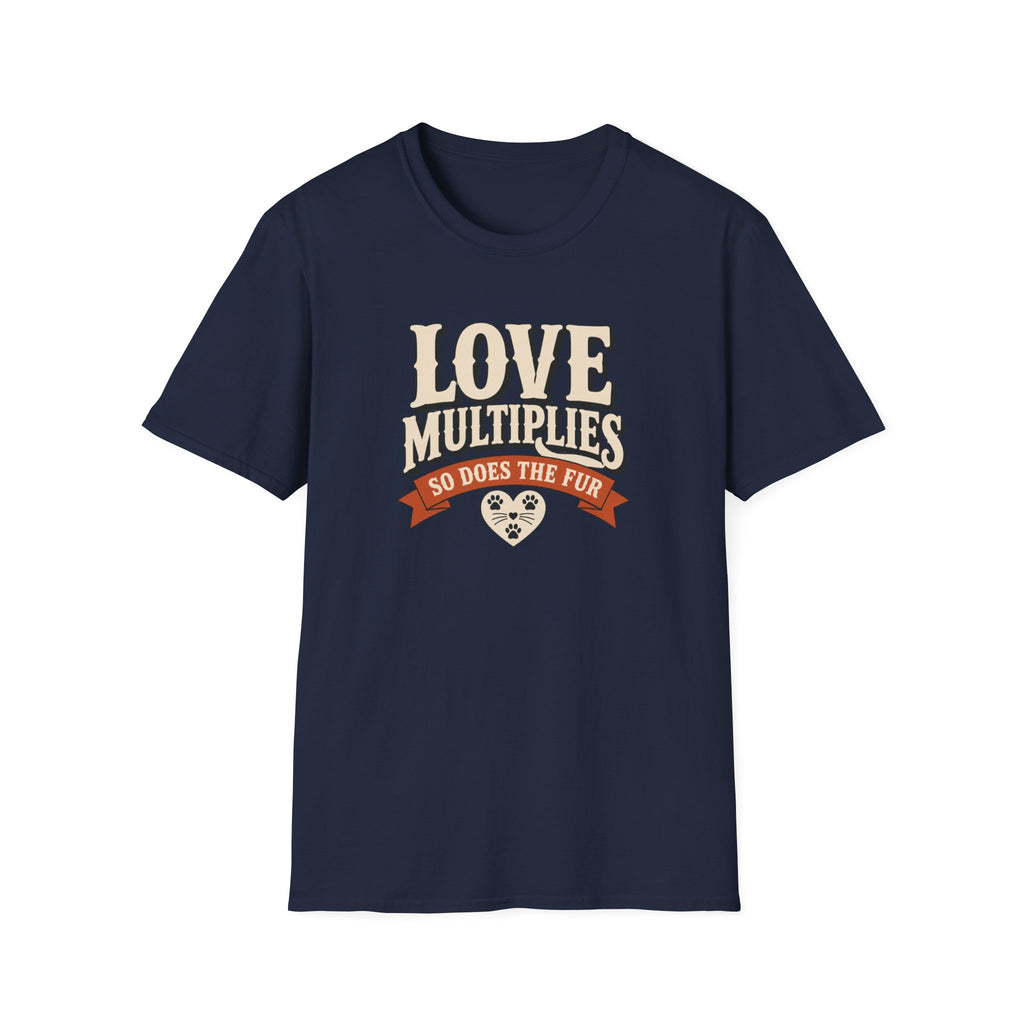 Love Multiplies — Pet Mom/Dad Tee (“So Does The Fur”)