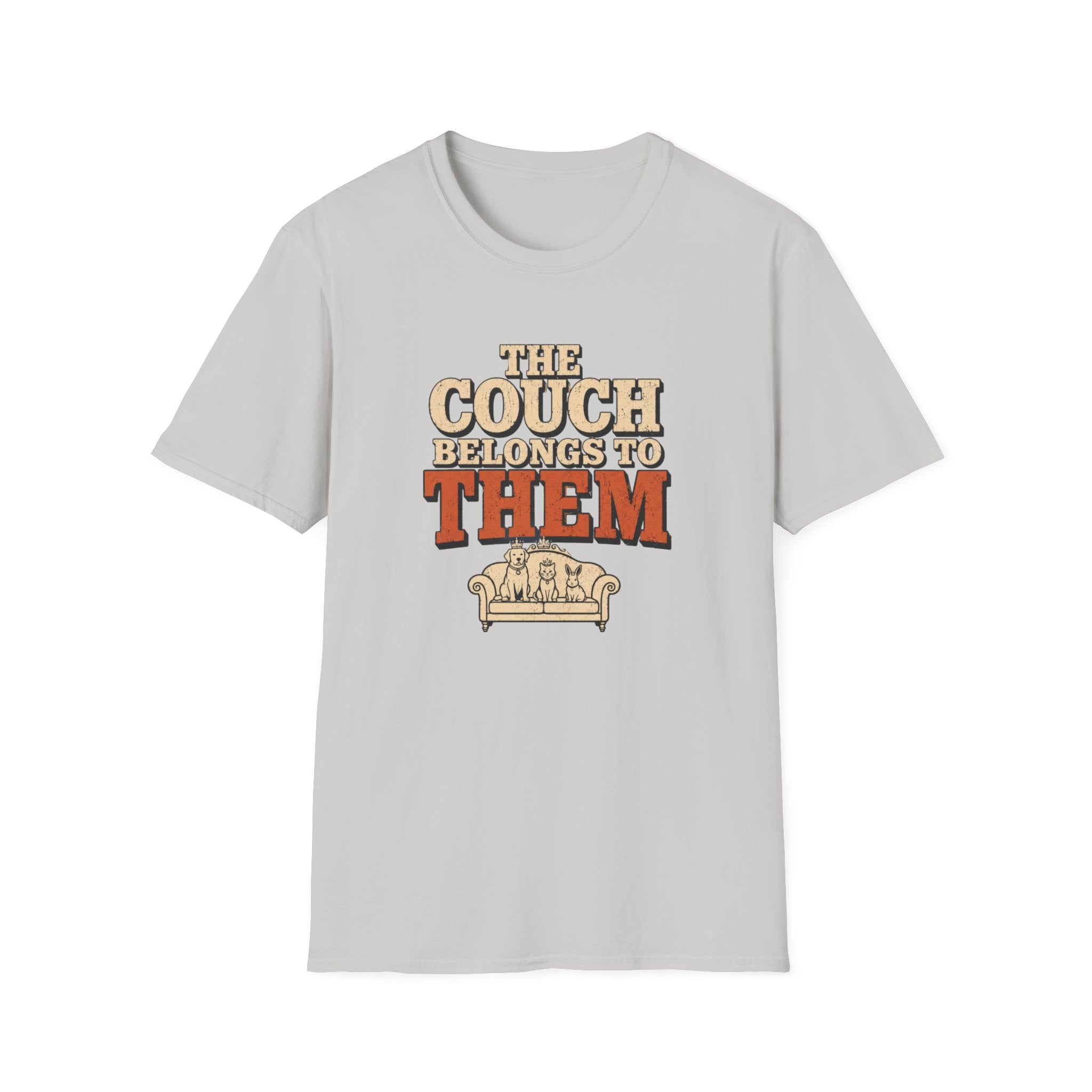"The Couch Belongs to Them" Retro Graphic Tee