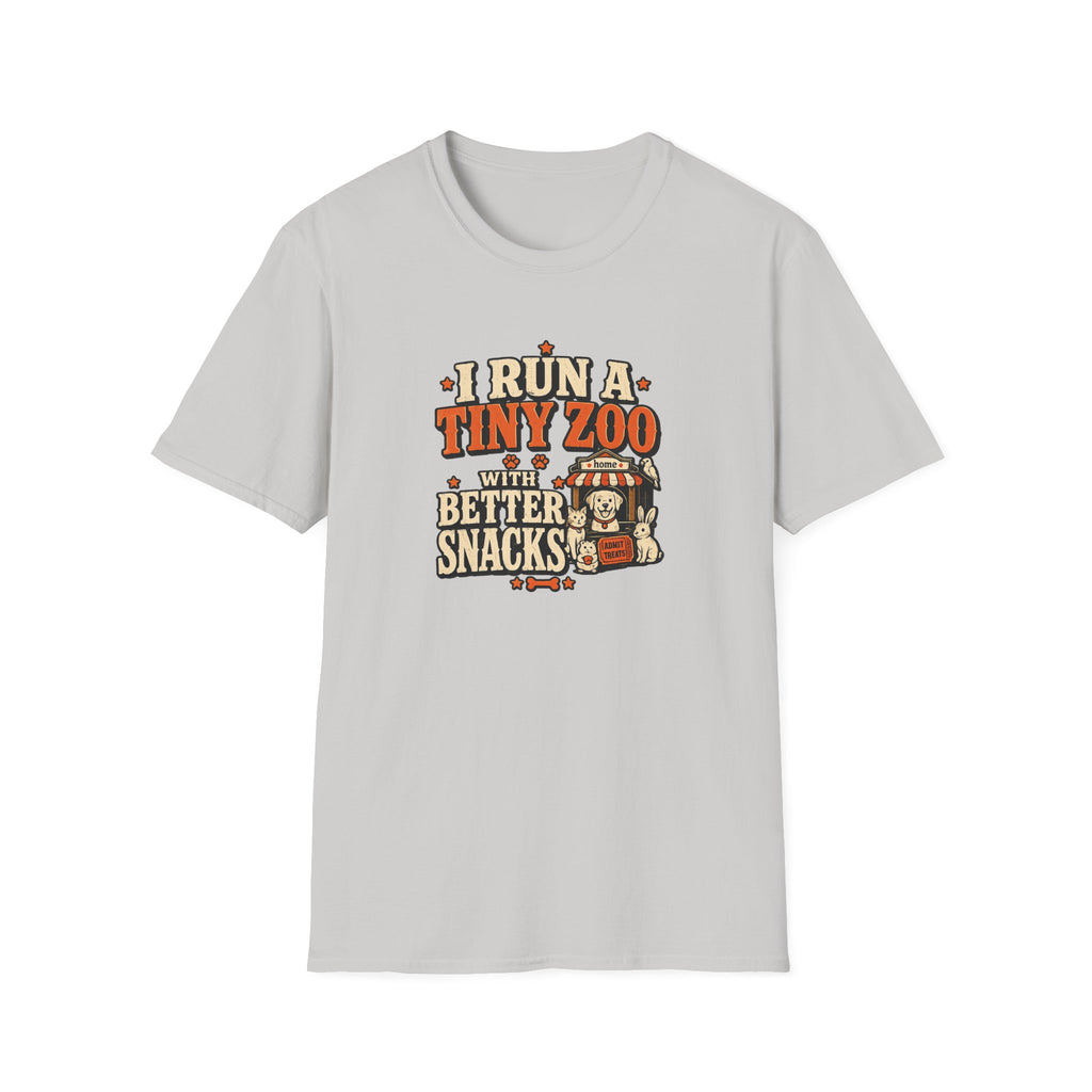 “I Run a Tiny Zoo With Better Snacks” Cute Animal Graphic Tee