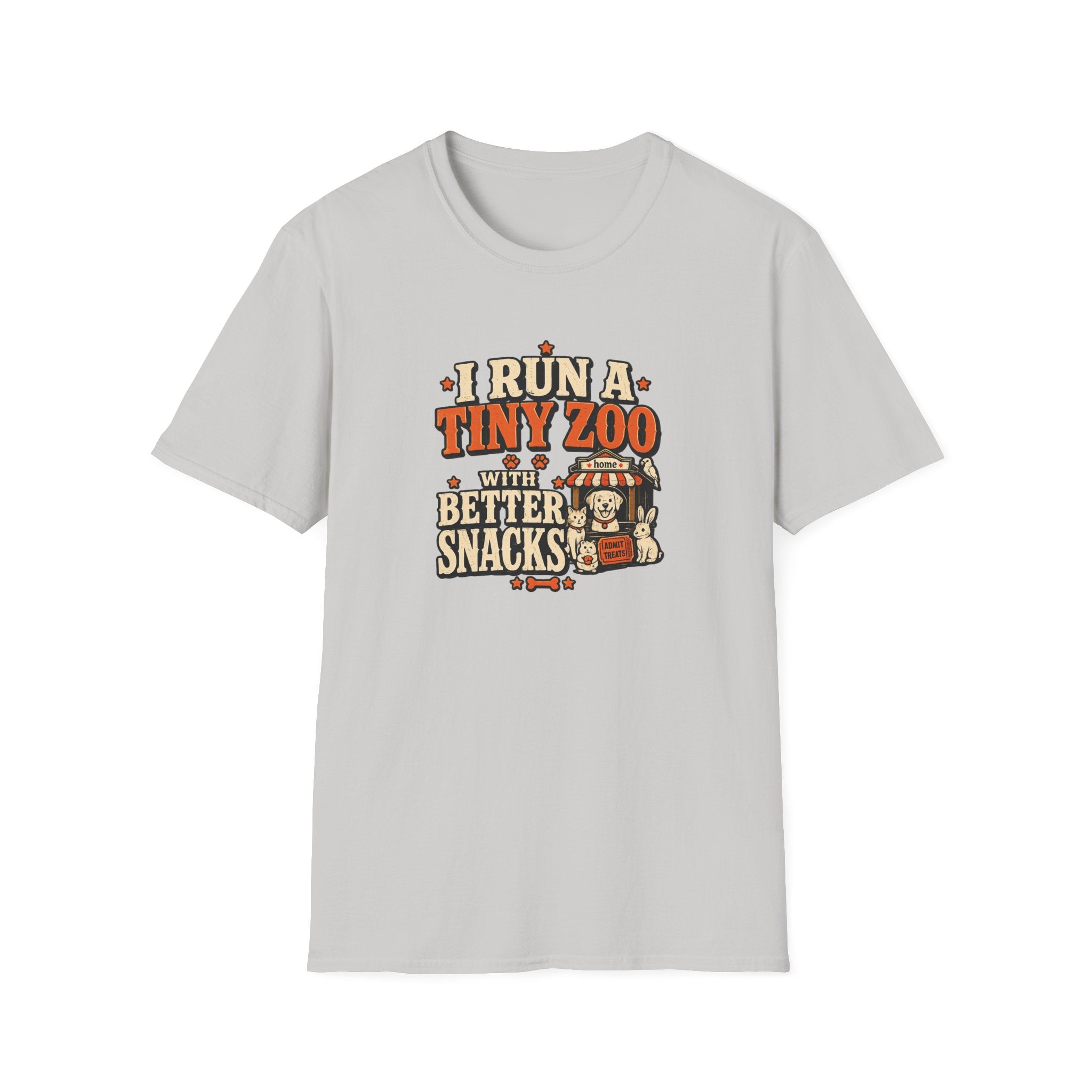 “I Run a Tiny Zoo With Better Snacks” Cute Animal Graphic Tee