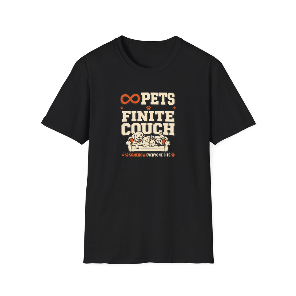 “Infinite Pets, Finite Couch” Graphic T
