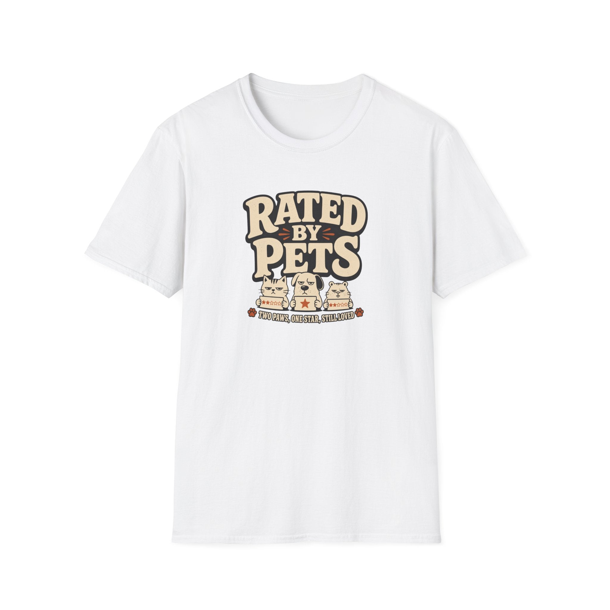 Rated By Pets — Funny Retro Pet Lover Tee