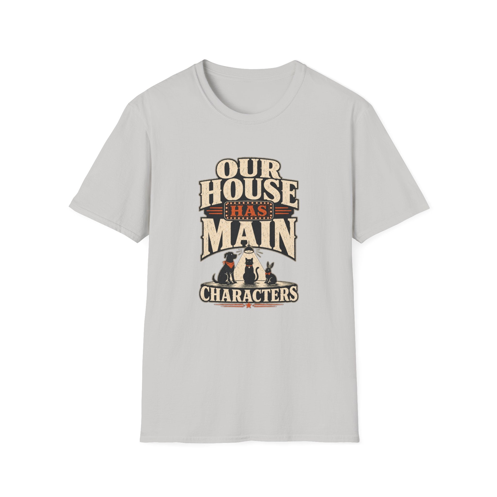 "Our House Has Main Characters" Vintage Graphic Tee
