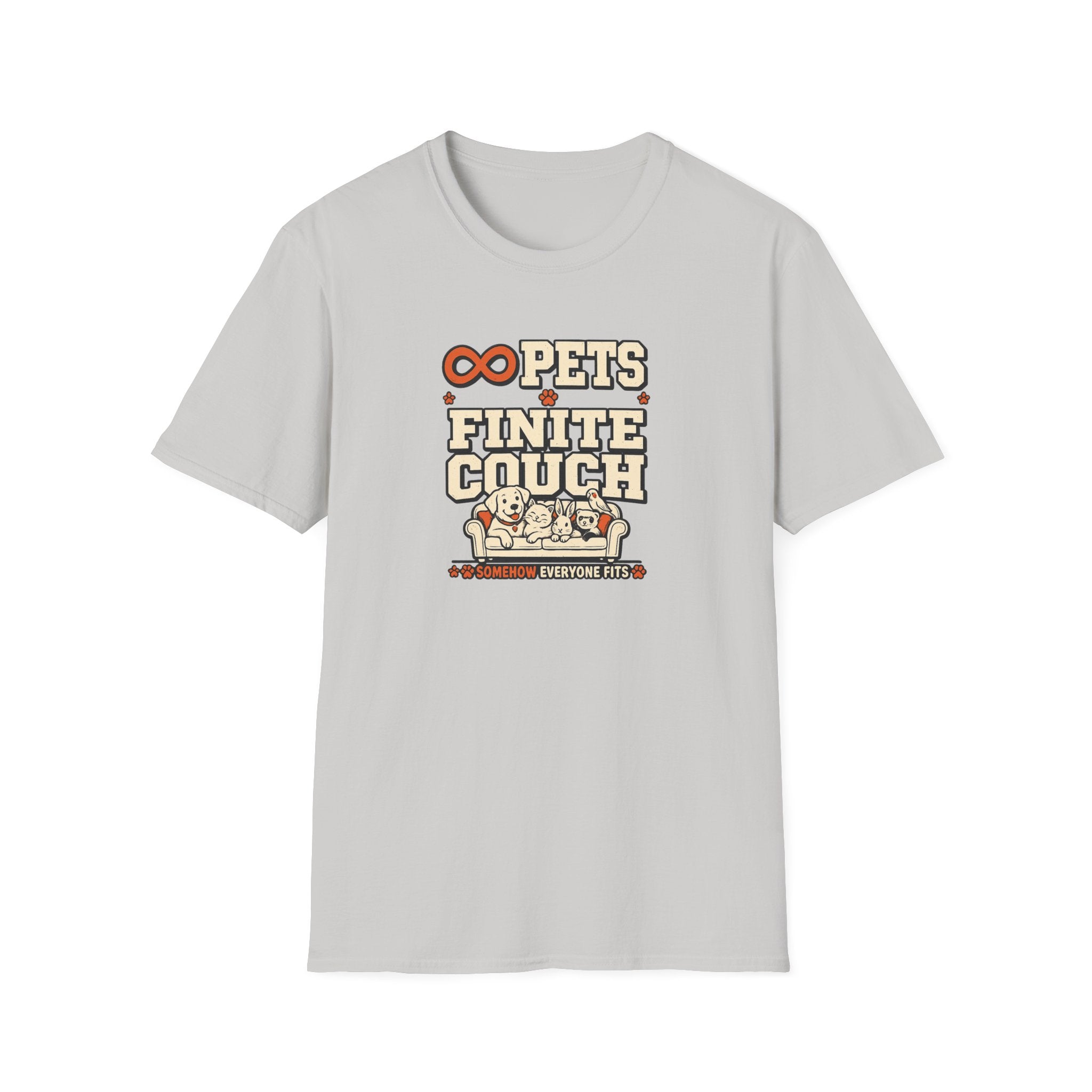 “Infinite Pets, Finite Couch” Graphic T