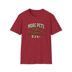 More Pets More Personality T-Shirt — Cute Retro Pet Lover Tee
