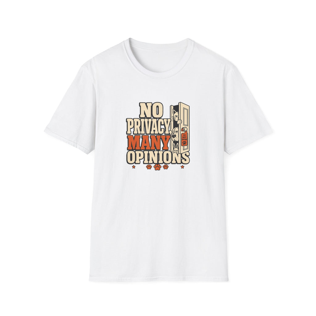"No Privacy, Many Opinions" Retro Graphic Tee