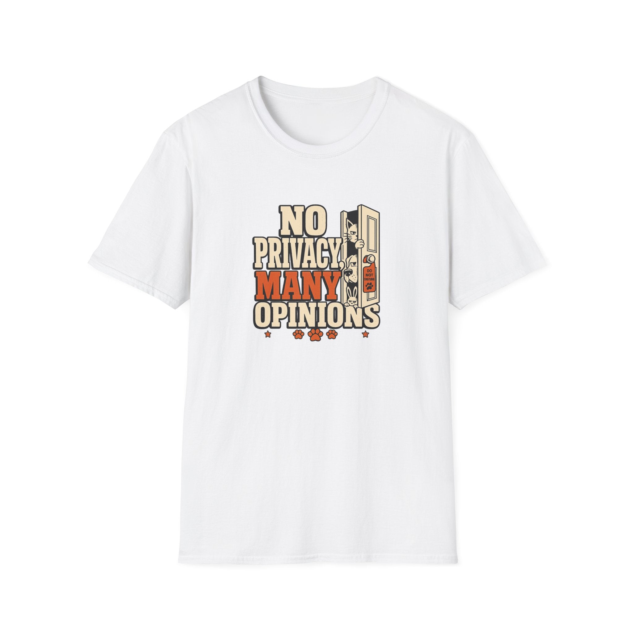 "No Privacy, Many Opinions" Retro Graphic Tee
