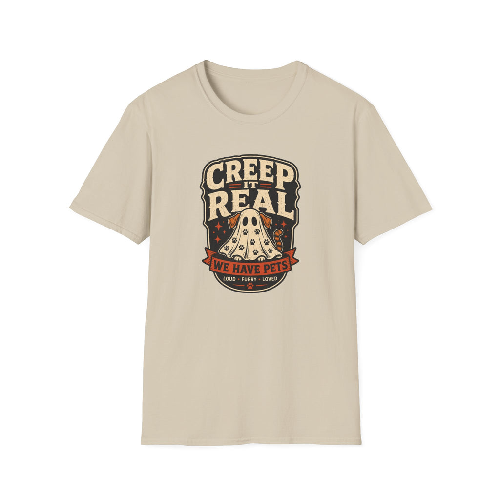 Creep It Real — Retro Multi-Pet Ghost Halloween Tee