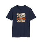 "Silently Judged by Everyone" Retro Graphic Tee (Cute Pets)