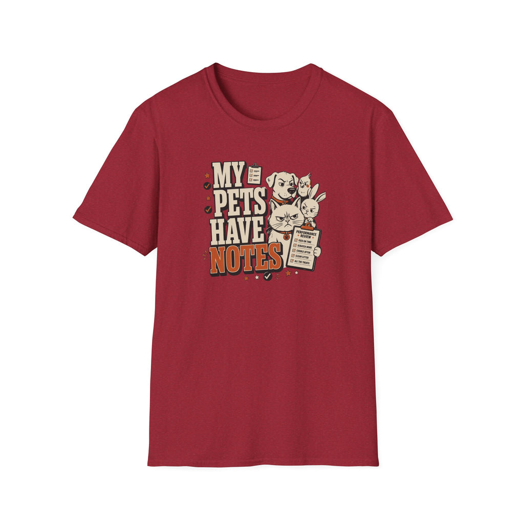 "My Pets Have Notes" Cute Vintage Pet Lover Graphic Tee