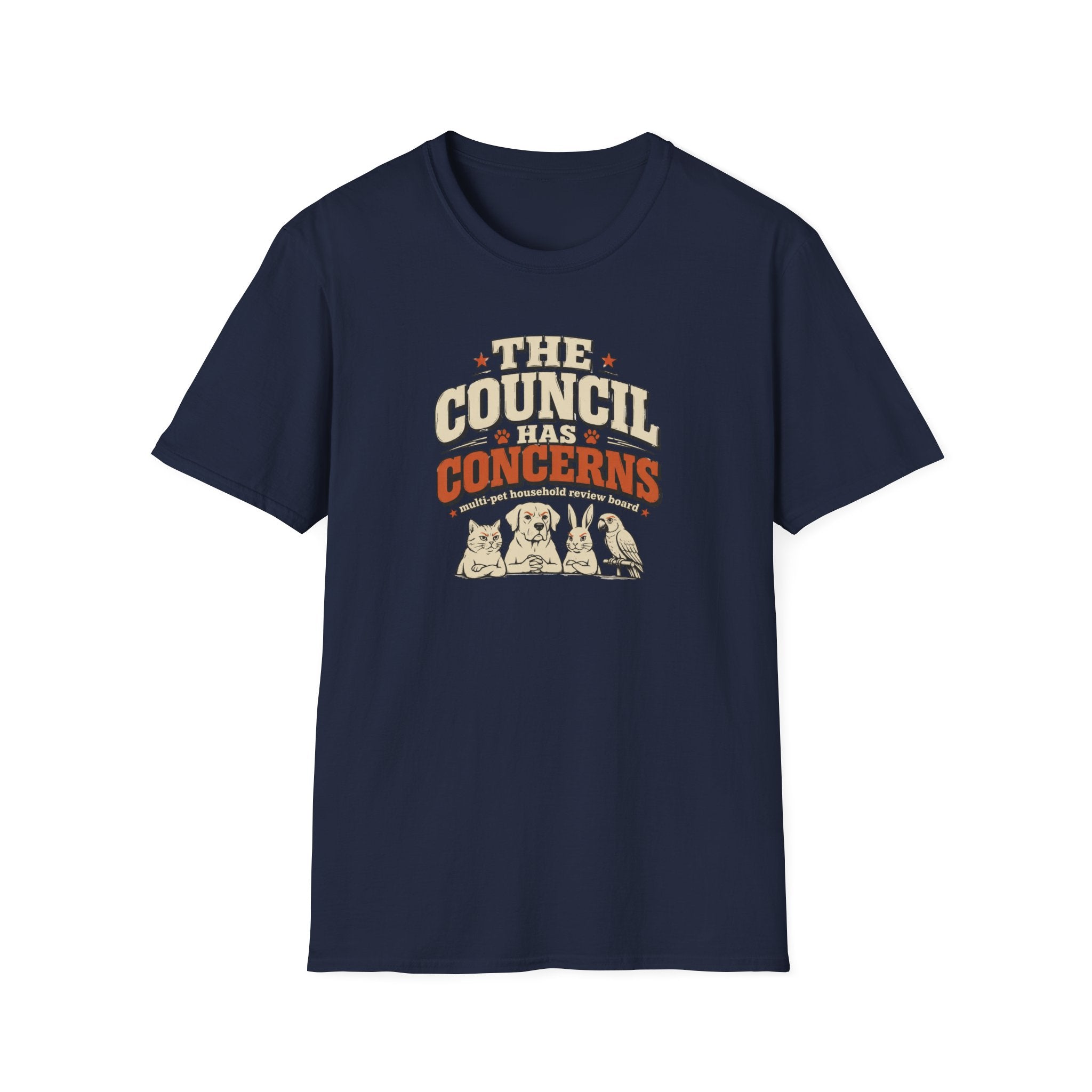 "The Council Has Concerns" Retro Pet Graphic Tee