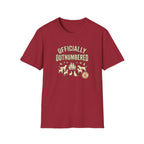 Officially Outnumbered T-Shirt — Funny Family & Pet Graphic Tee