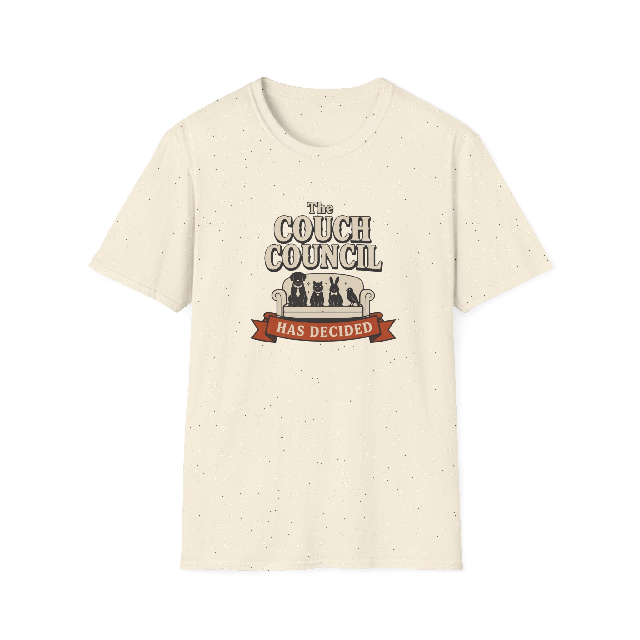'The Couch Council Has Decided' Funny Pet Lounge Tee