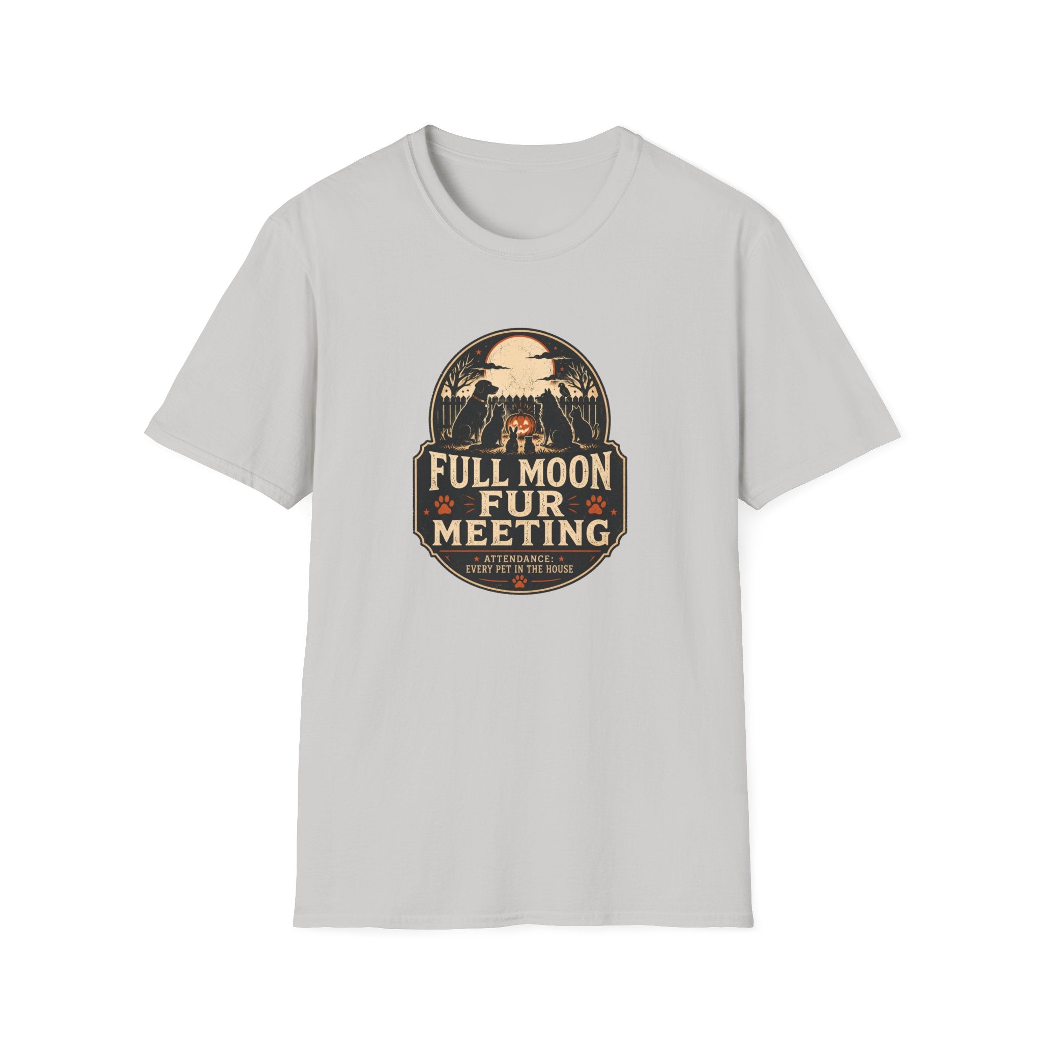 Full Moon Fur T-Shirt – Funny Pet Lover Shirt (Full Moon Fur Meeting)