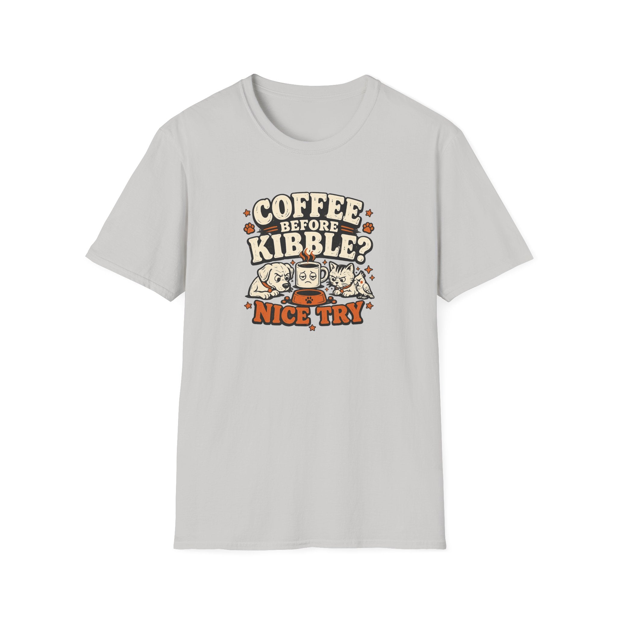 Coffee Before Kibble? Cute Pet Mom Graphic Tee