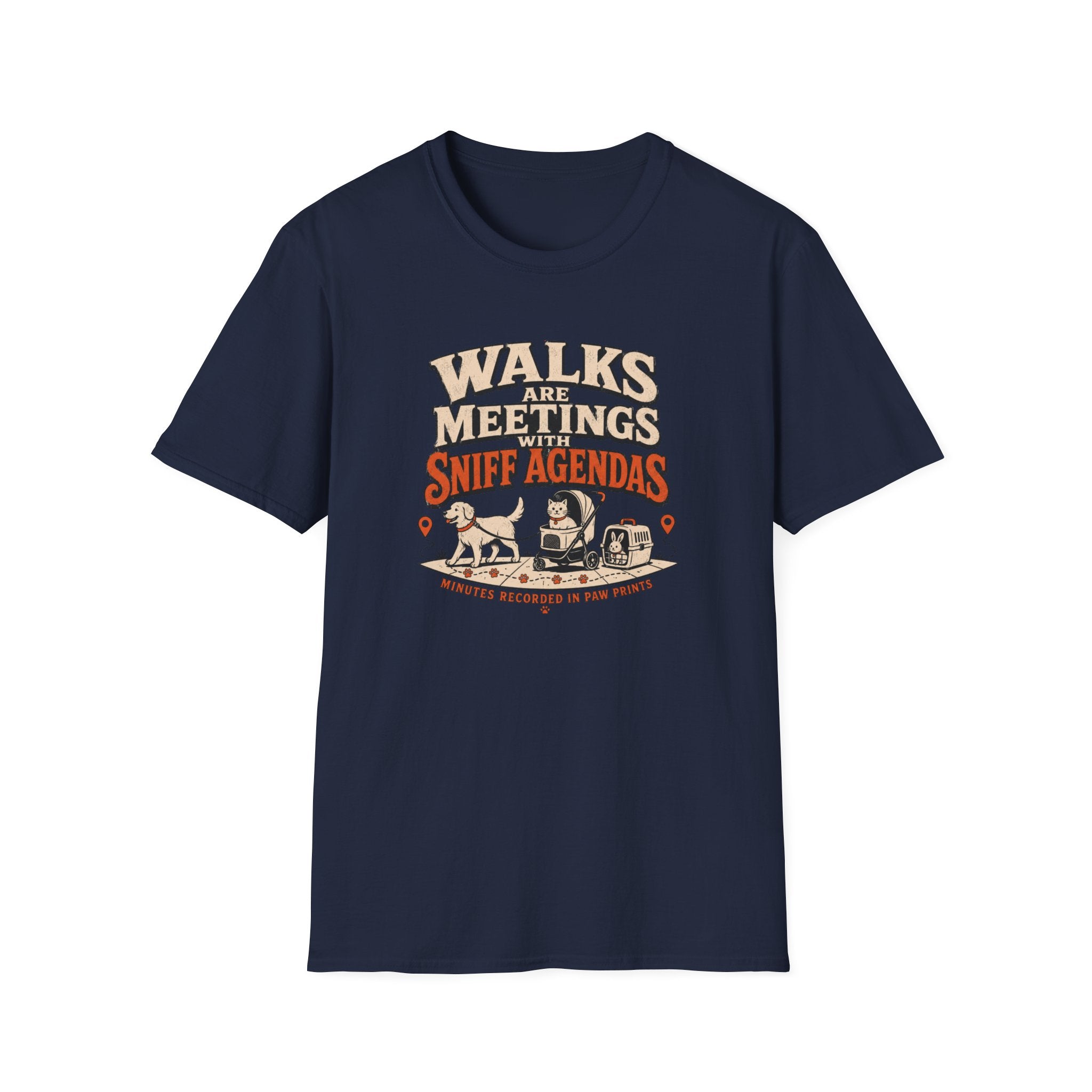 Walks Are Meetings With Sniff Agendas T-Shirt