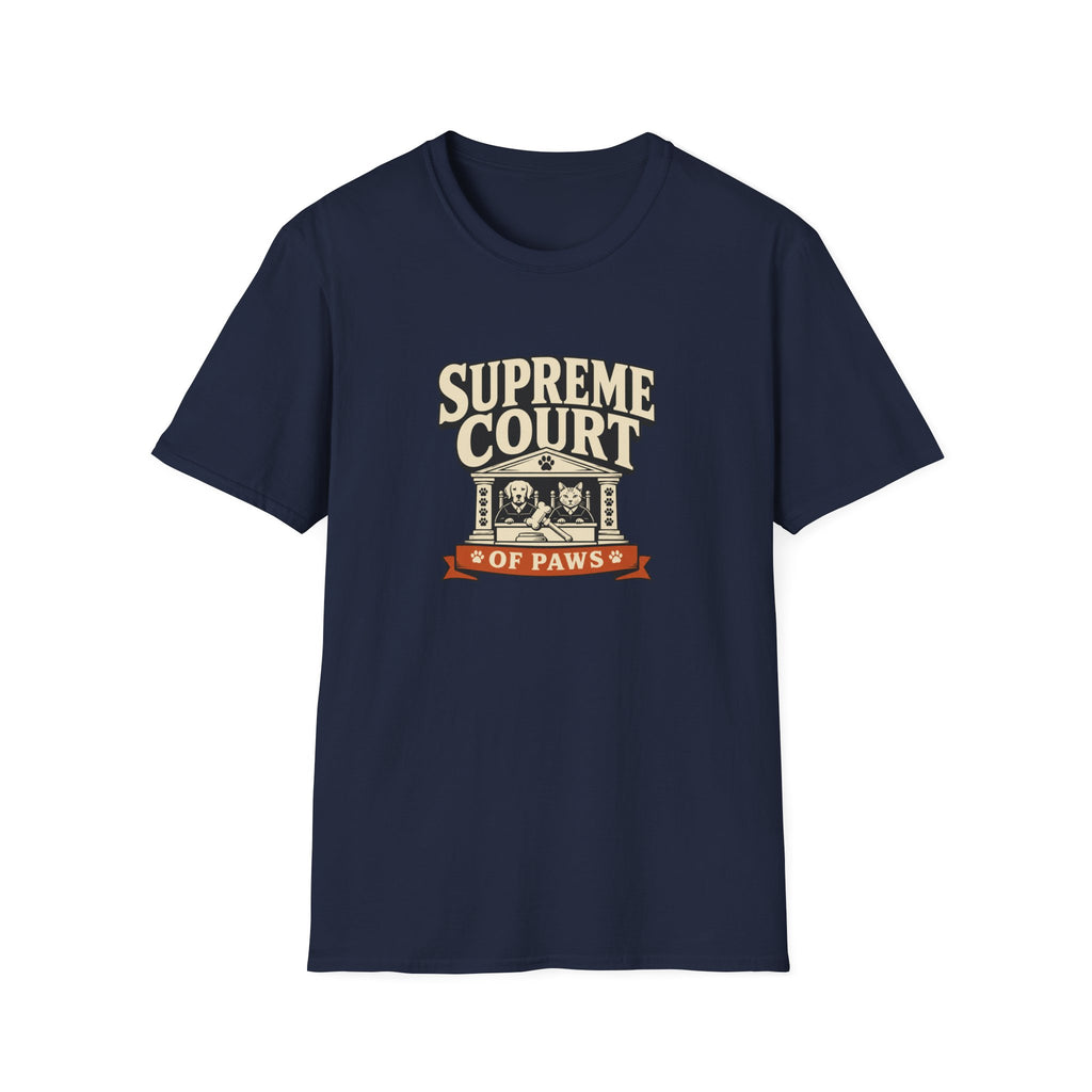Supreme Court of Paws T-Shirt — Retro Dog & Cat Justice Tee