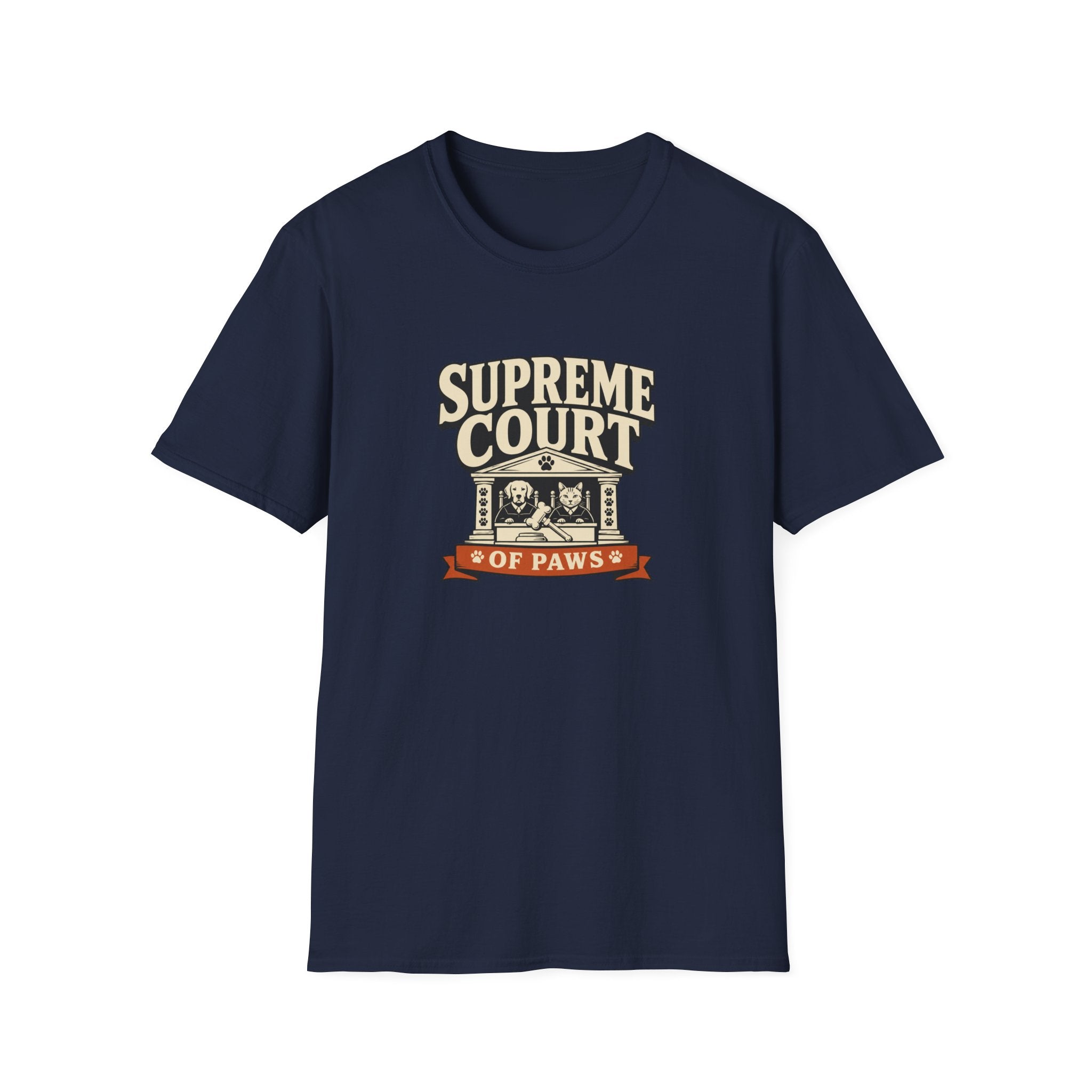 Supreme Court of Paws T-Shirt — Retro Dog & Cat Justice Tee