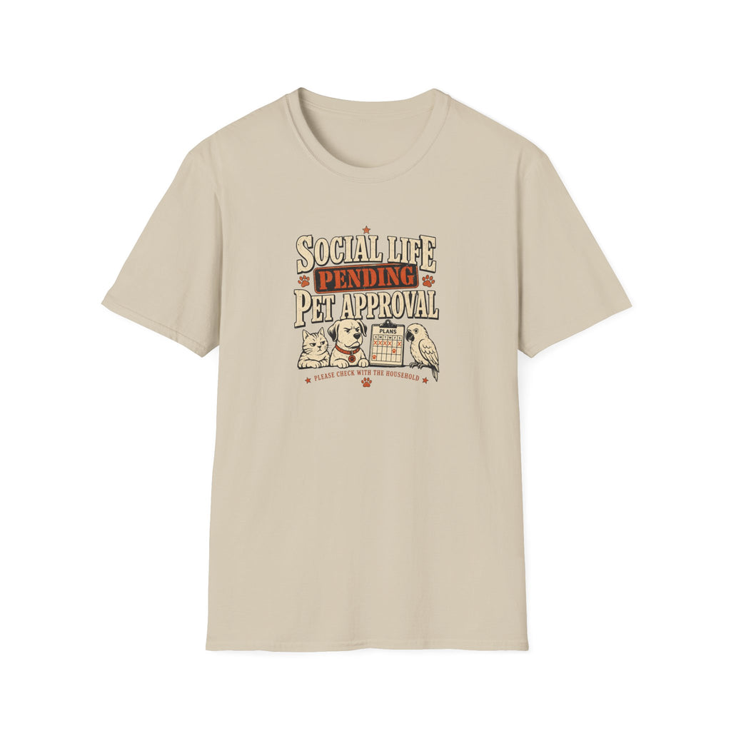 "Social Life Pending" Cute Pet Lover Tee