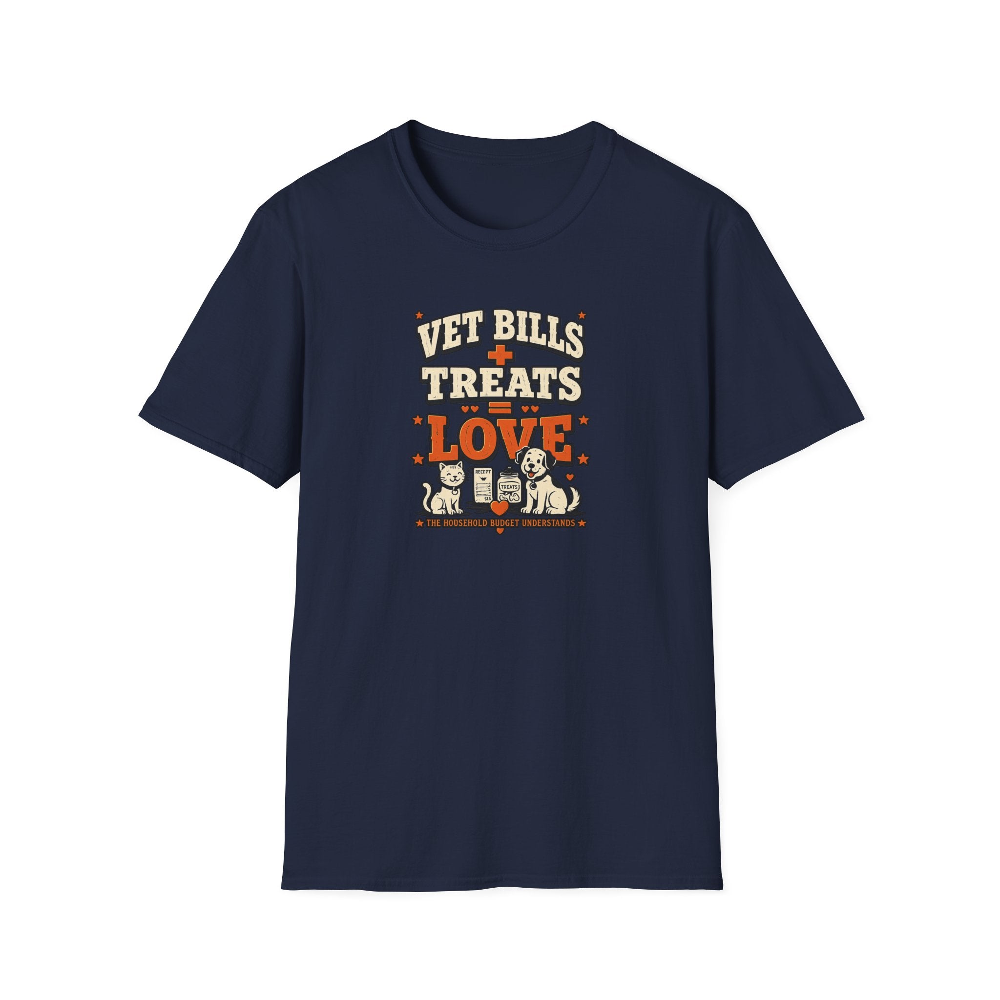 Vet Bills + Treats = Love — Funny Dog & Cat Pet Owner Tee