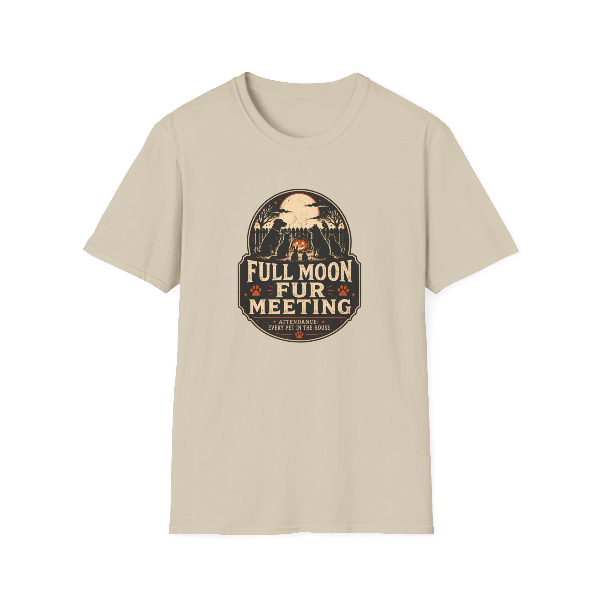 Full Moon Fur T-Shirt – Funny Pet Lover Shirt (Full Moon Fur Meeting)