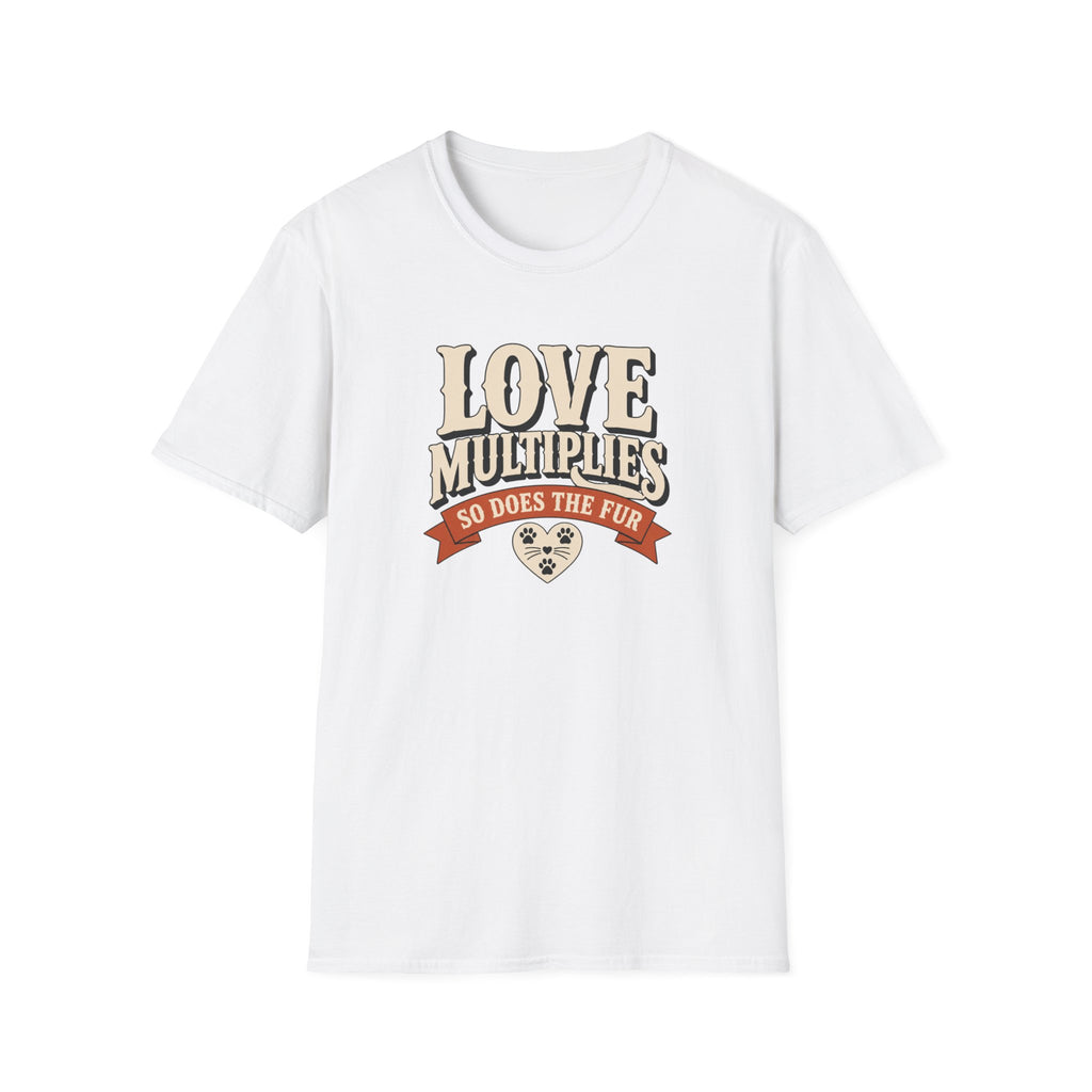 Love Multiplies — Pet Mom/Dad Tee (“So Does The Fur”)