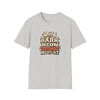 Bark Meow Judge Repeat – Funny Dog & Cat Pet Lover Tee