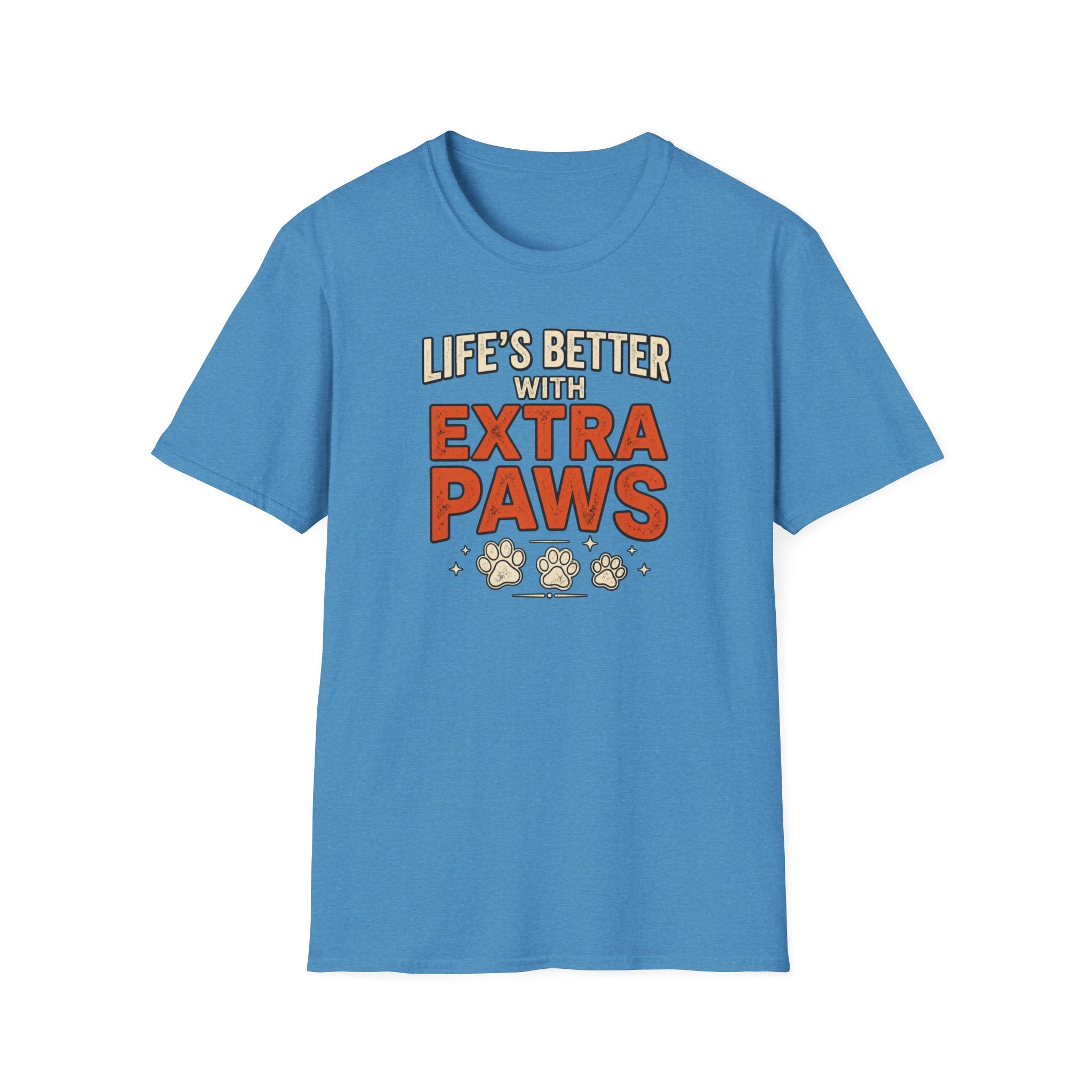Life’s Better with Extra Paws T‑Shirt — Cute Pet Lover Tee