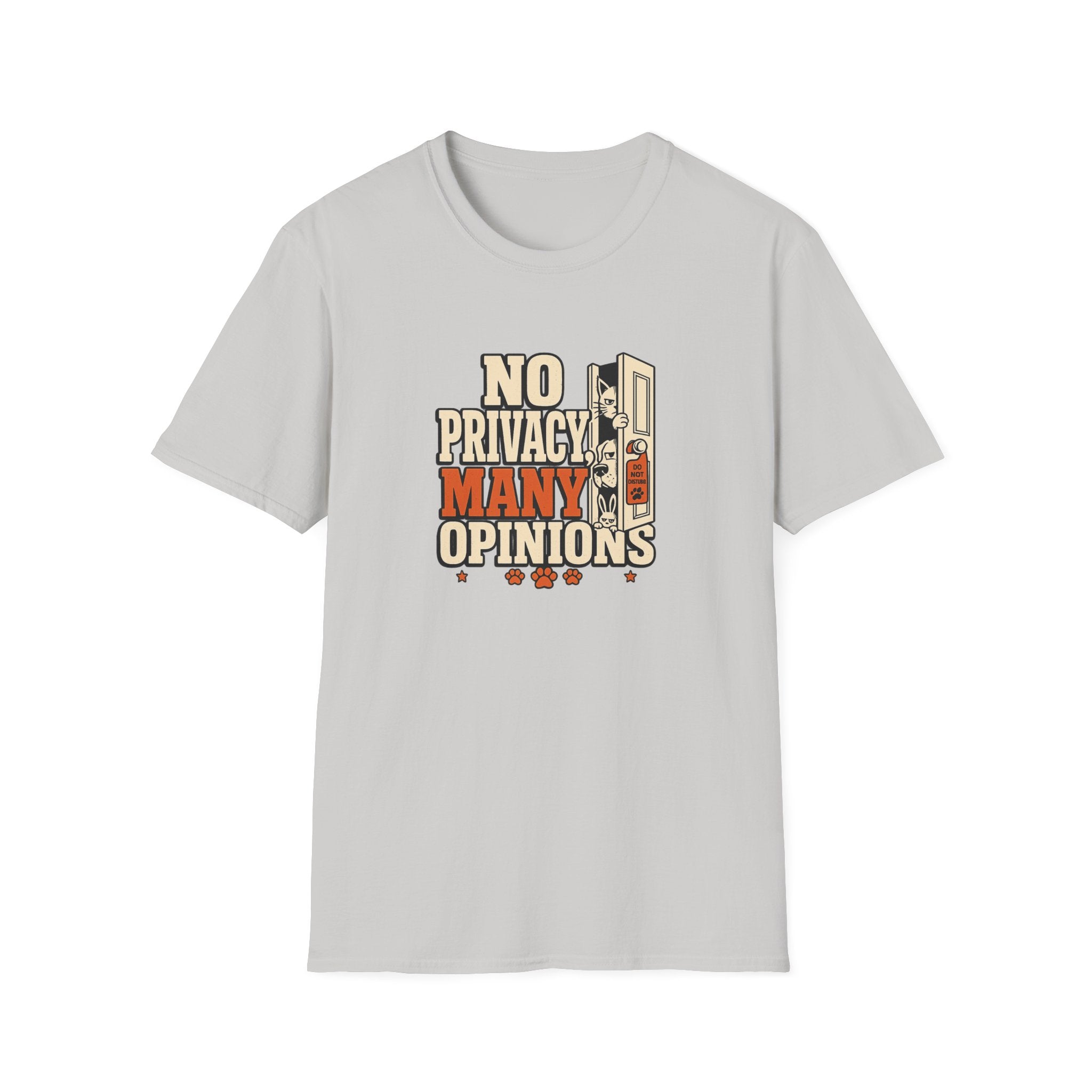 "No Privacy, Many Opinions" Retro Graphic Tee