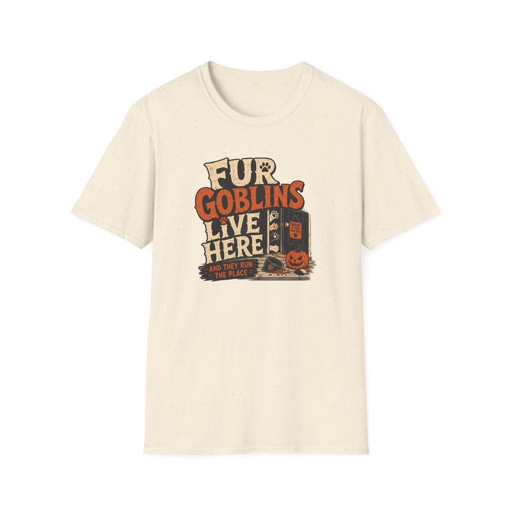 “Fur Goblins Live Here” Multi-Pet Halloween Tee