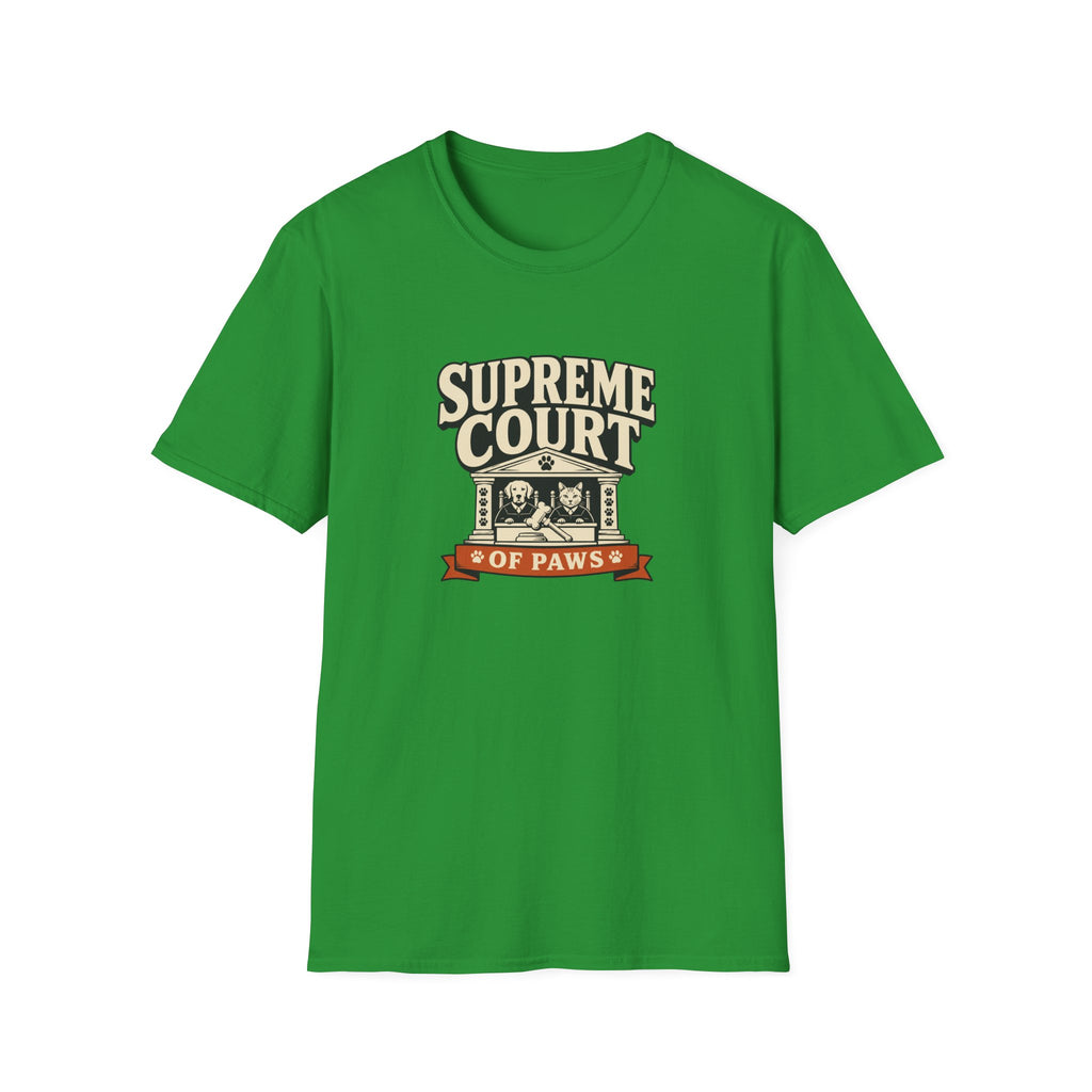 Supreme Court of Paws T-Shirt — Retro Dog & Cat Justice Tee