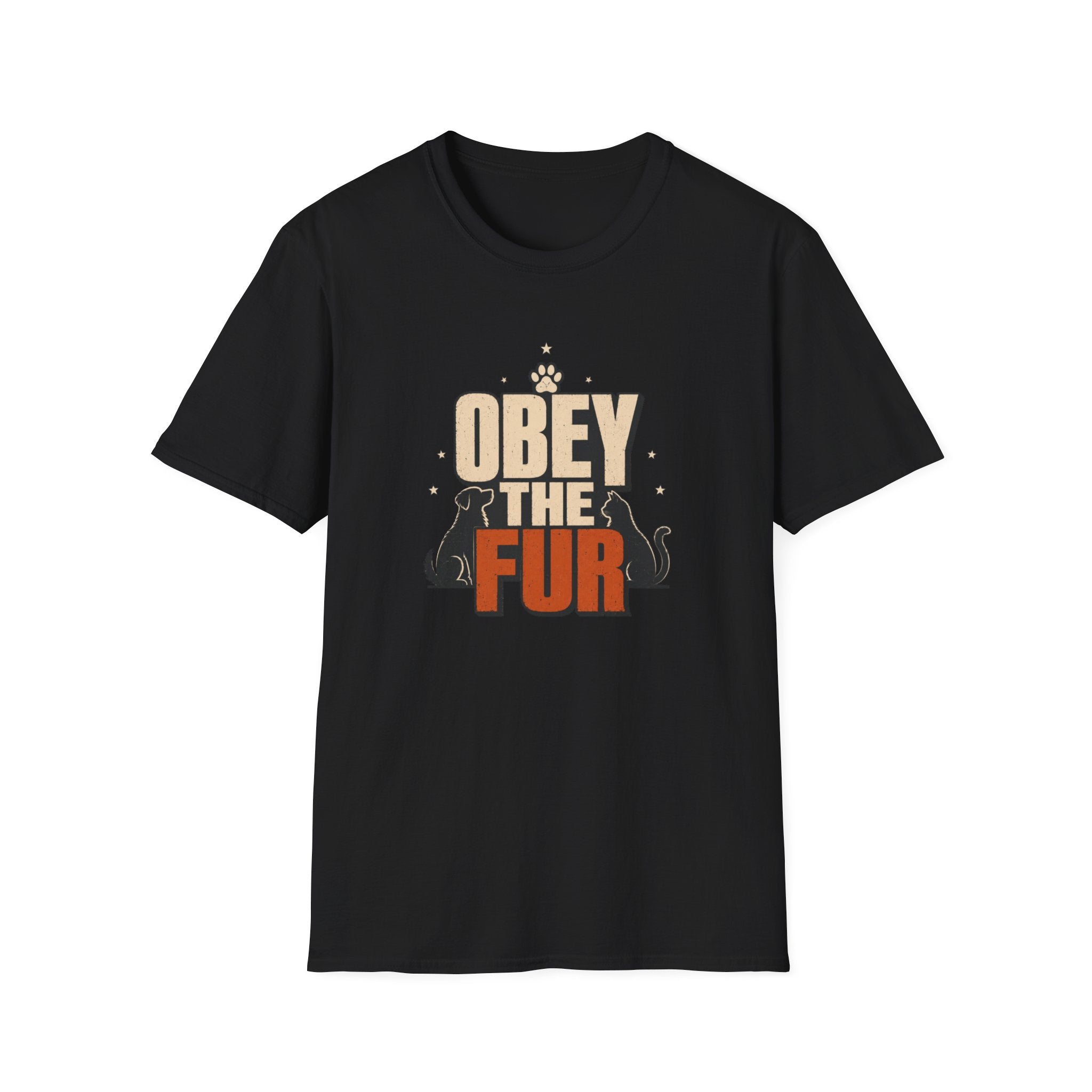 Obey the Fur T-Shirt — Funny Cat & Dog Pet Lover Tee