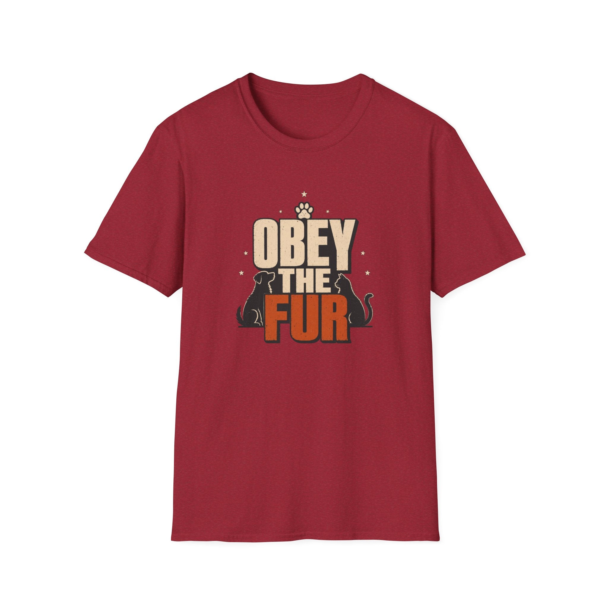 Obey the Fur T-Shirt — Funny Cat & Dog Pet Lover Tee