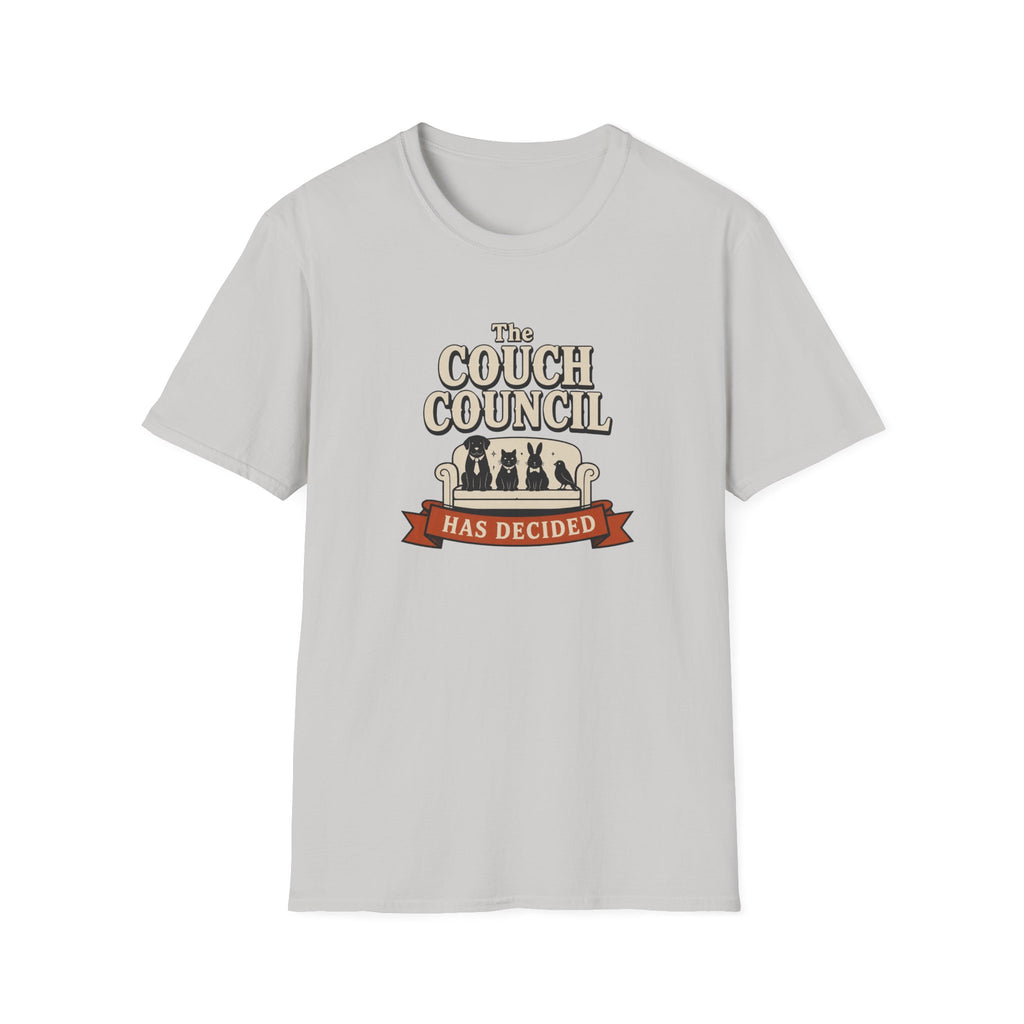 'The Couch Council Has Decided' Funny Pet Lounge Tee