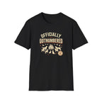 Officially Outnumbered T-Shirt — Funny Family & Pet Graphic Tee