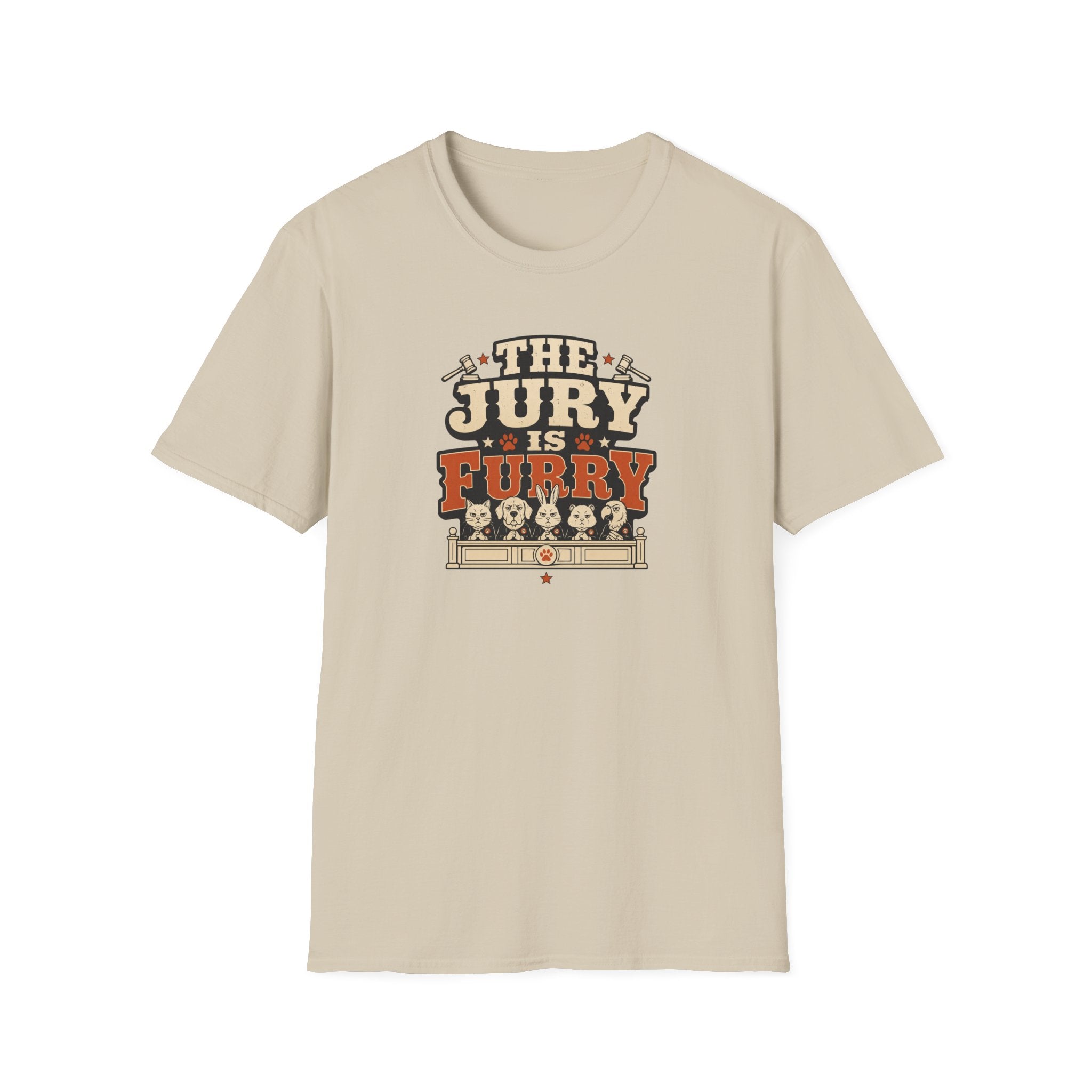 The Jury Is Furry — Funny Pet Lover Graphic Tee