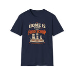 "Home Is Where the Food Scoop Is" Vintage Pet Lover Tee
