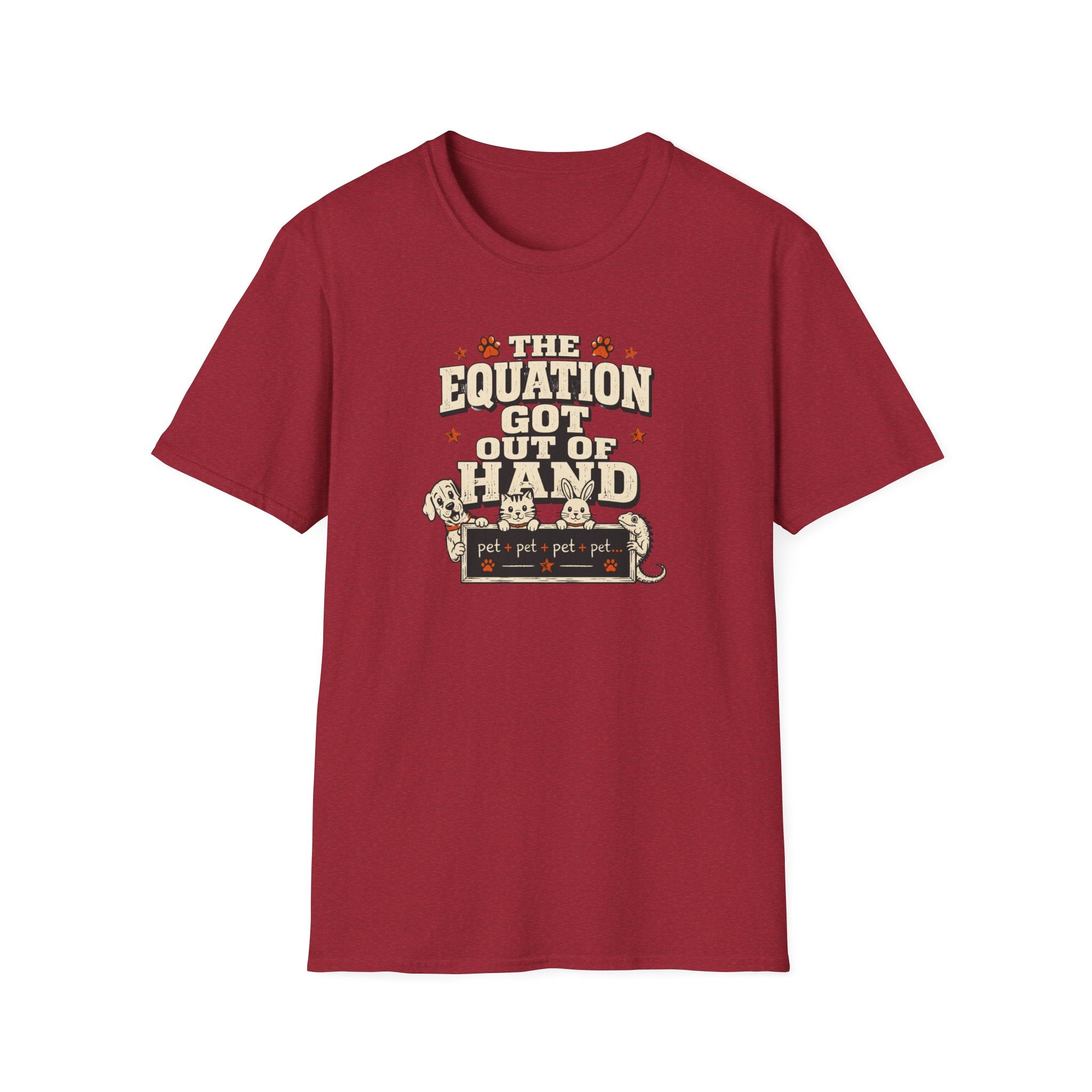 "The Equation Got Out of Hand" Cute Multi-Math Pet Graphic Tee