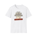 "All My Best Stories Have Paws" Vintage Library Card Pet Tee