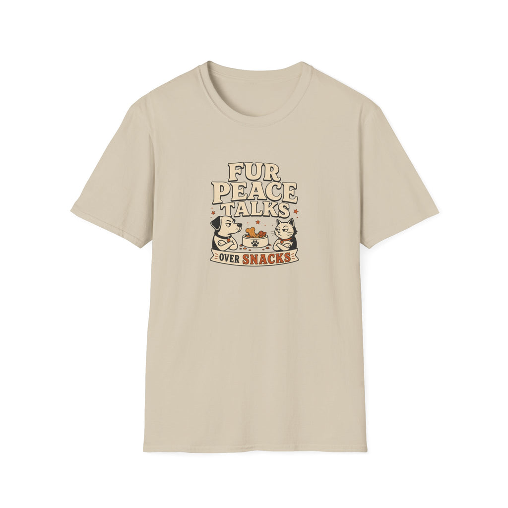 Fur Peace Talks T-Shirt — Cute Pet-Lover Graphic Tee