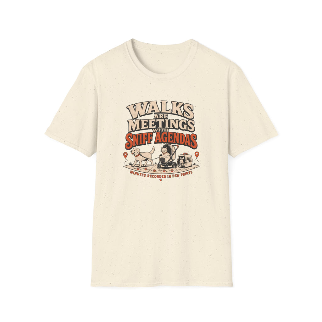 Walks Are Meetings With Sniff Agendas T-Shirt