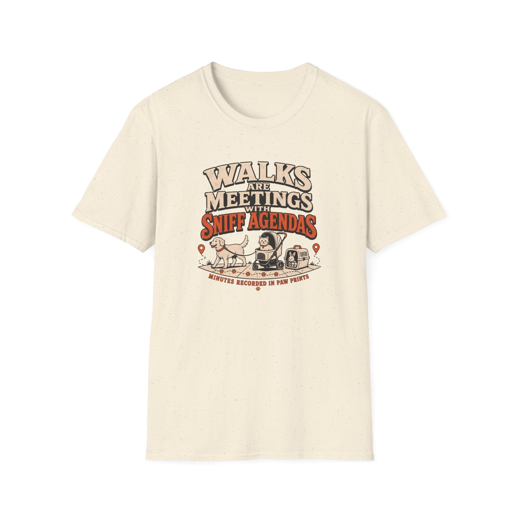 Walks Are Meetings With Sniff Agendas T-Shirt