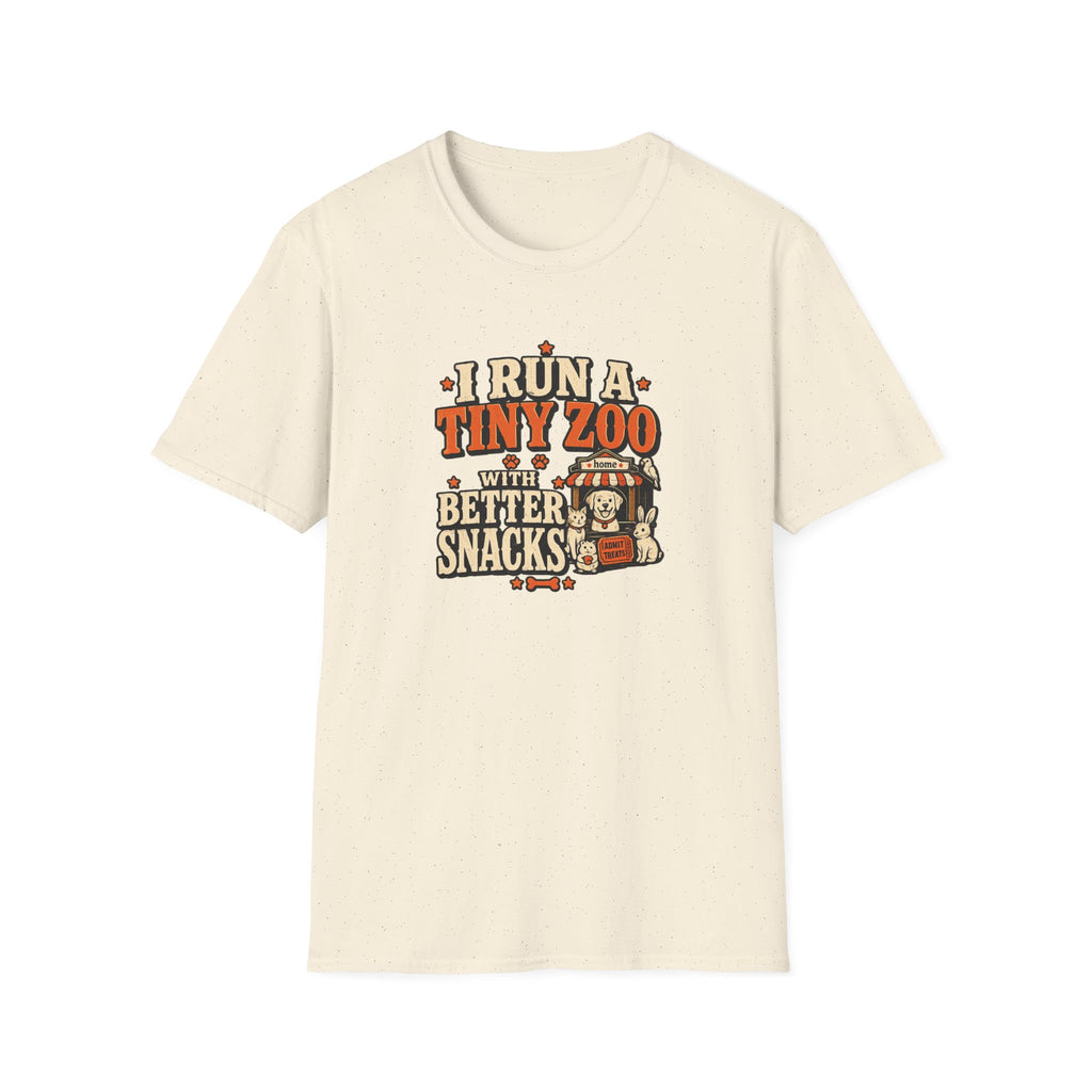 “I Run a Tiny Zoo With Better Snacks” Cute Animal Graphic Tee