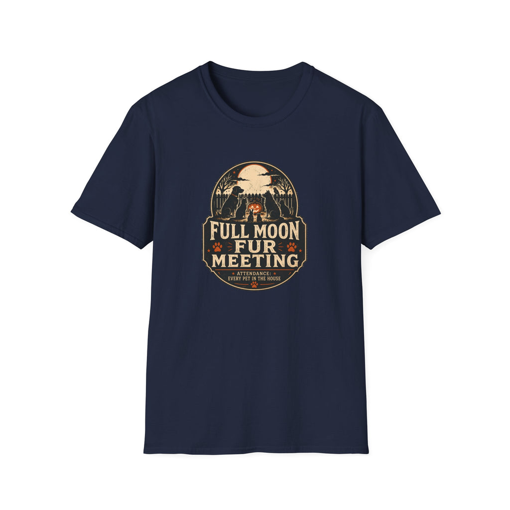 Full Moon Fur T-Shirt – Funny Pet Lover Shirt (Full Moon Fur Meeting)
