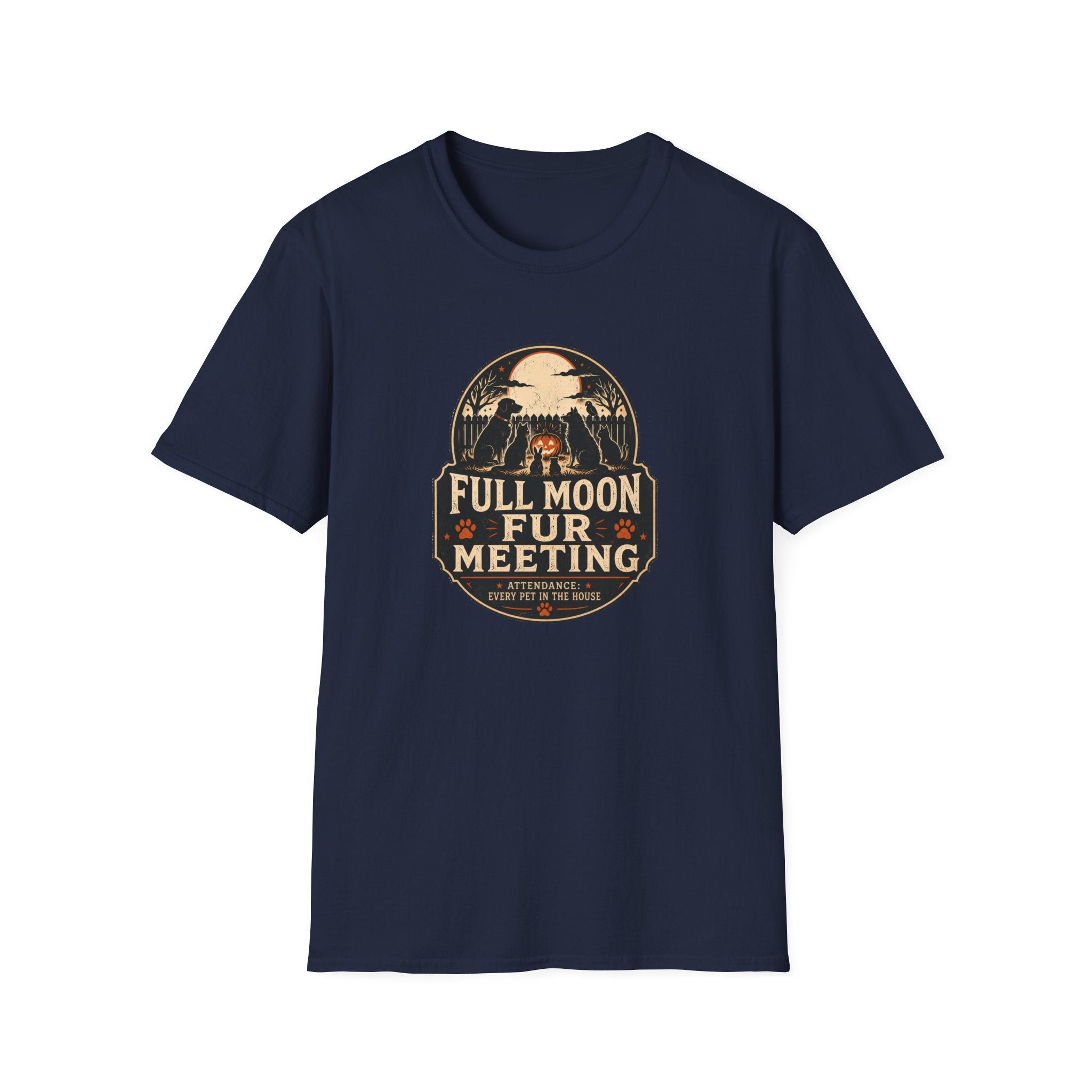 Full Moon Fur T-Shirt – Funny Pet Lover Shirt (Full Moon Fur Meeting)