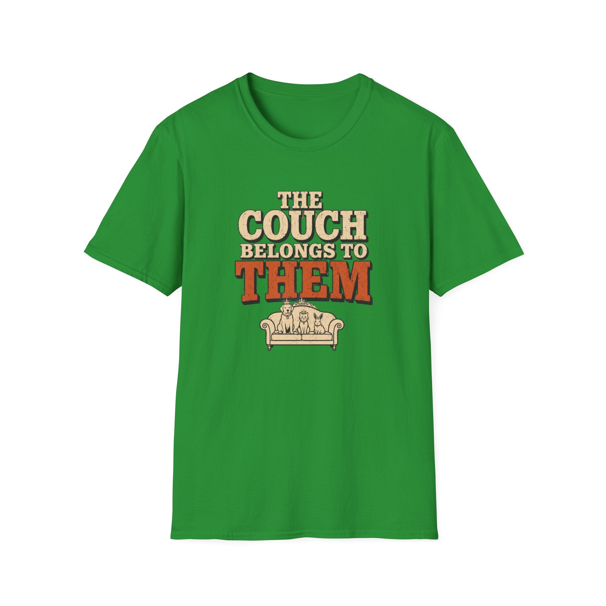 "The Couch Belongs to Them" Retro Graphic Tee