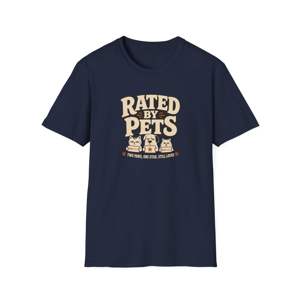 Rated By Pets — Funny Retro Pet Lover Tee