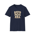 Rated By Pets — Funny Retro Pet Lover Tee
