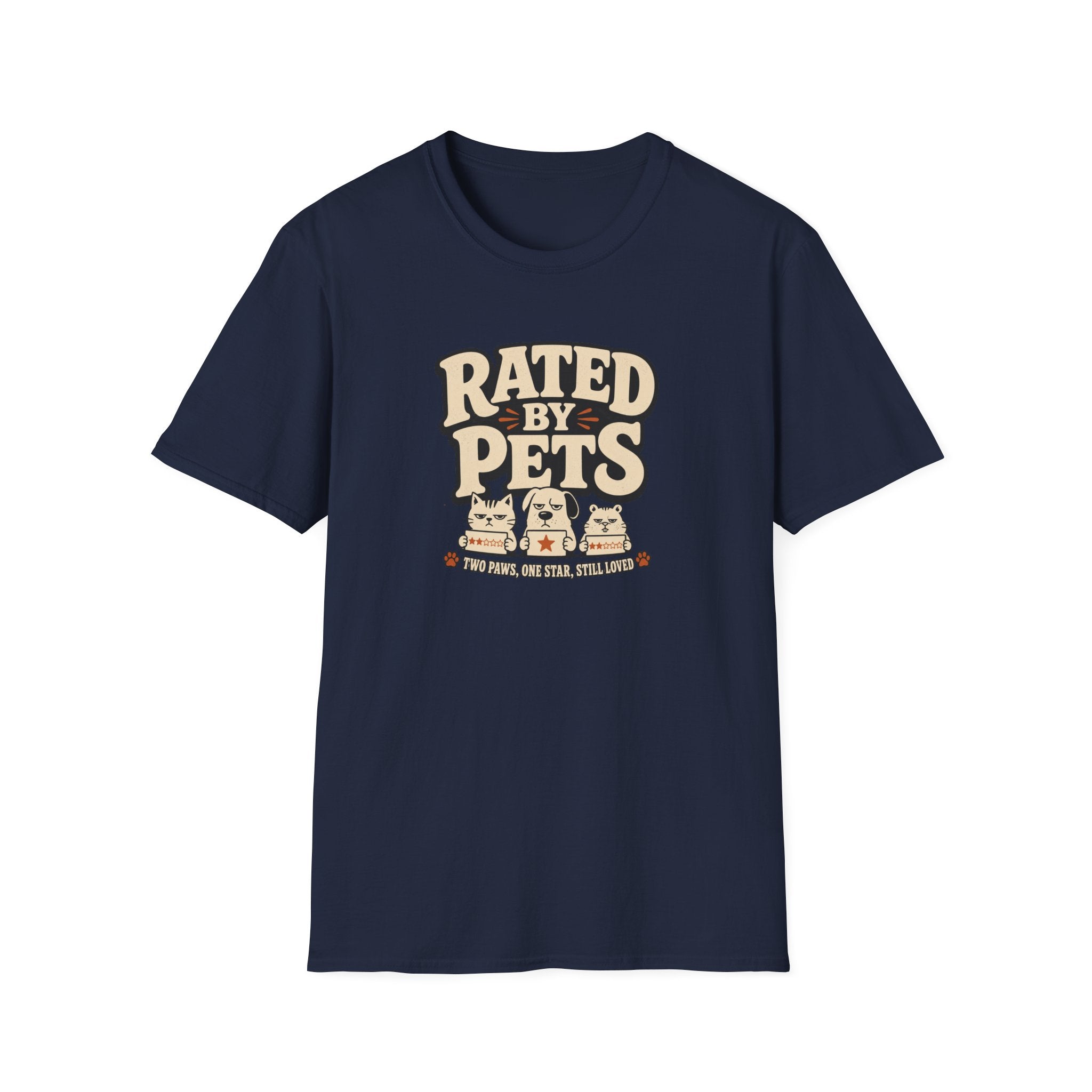 Rated By Pets — Funny Retro Pet Lover Tee