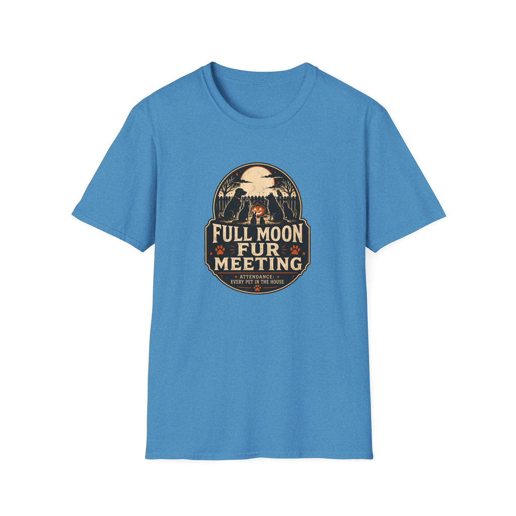 Full Moon Fur T-Shirt – Funny Pet Lover Shirt (Full Moon Fur Meeting)